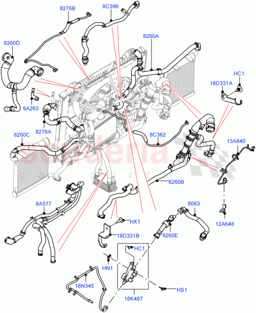 Part Diagram for Land Rover LR125199