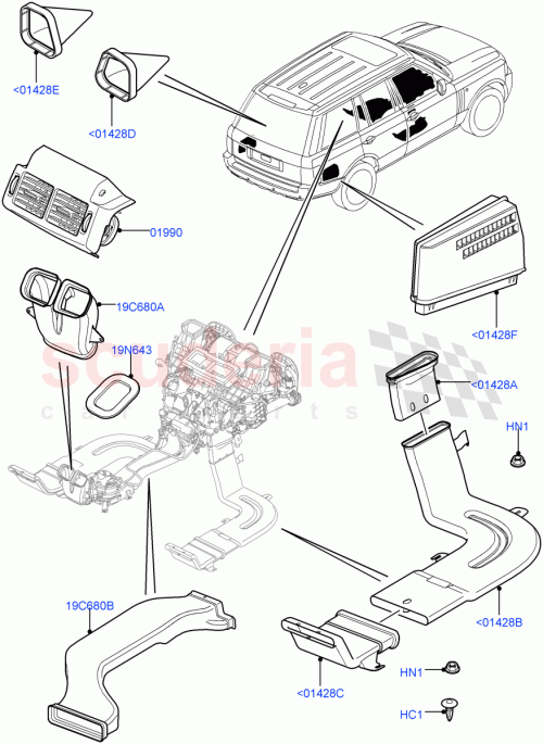 Part Diagram for Land Rover LR016434