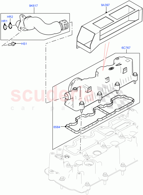 Part Diagram for Land Rover LR082291