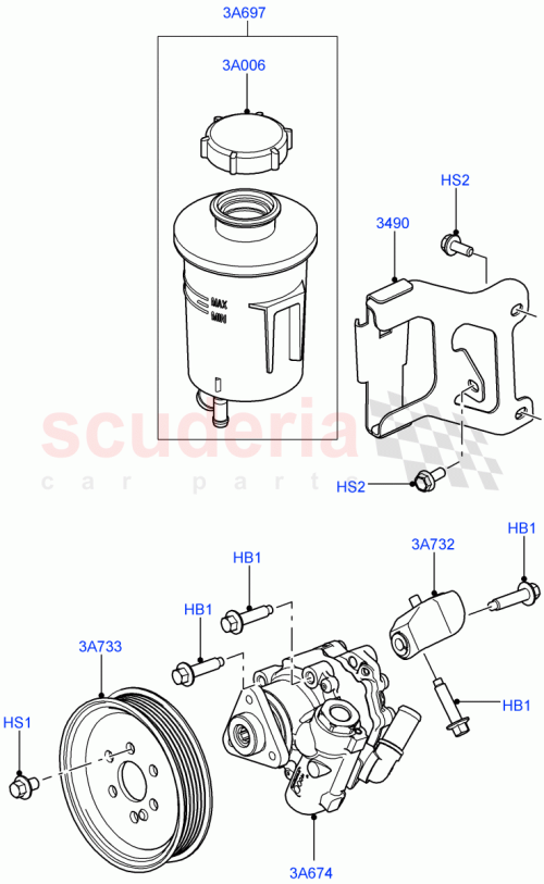 Part Diagram for Land Rover SYP000020