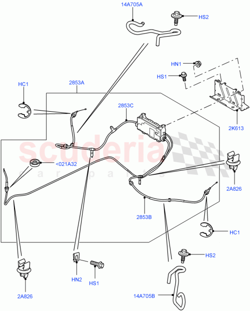 Part Diagram for Land Rover SPU500040