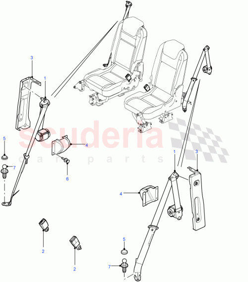 Part Diagram for Land Rover EWY500040