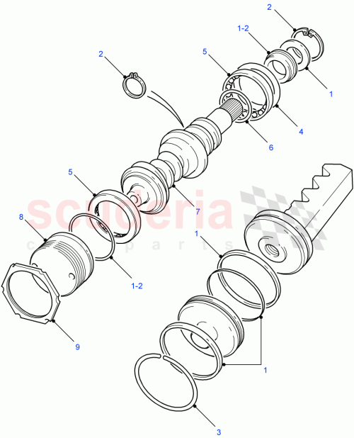 Part Diagram for Land Rover RTC4408