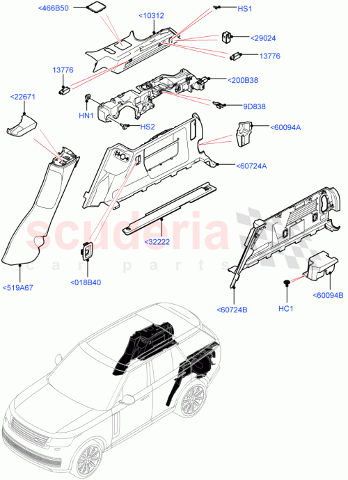 Part Diagram for Land Rover LR151454