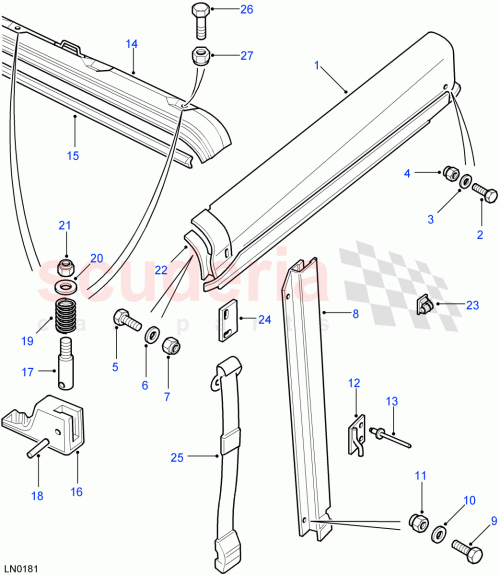 Part Diagram for Land Rover AFU1080