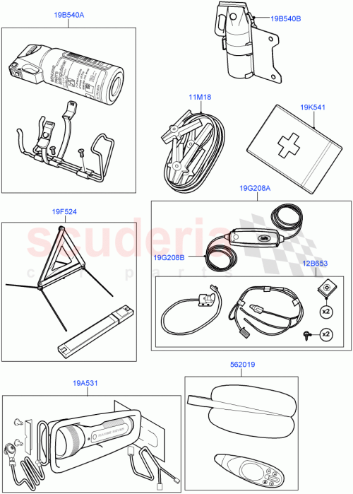 Part Diagram for Land Rover VPLVS0341