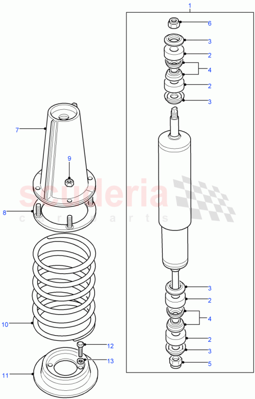 Part Diagram for Land Rover WM110001L