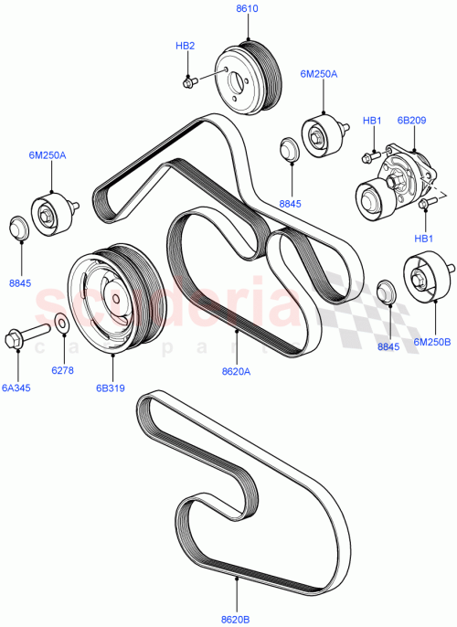 Part Diagram for Land Rover PQH500080