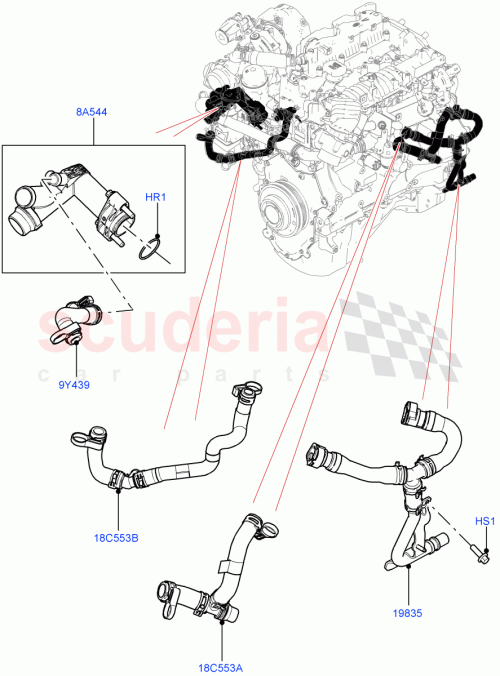 Part Diagram for Land Rover LR141108