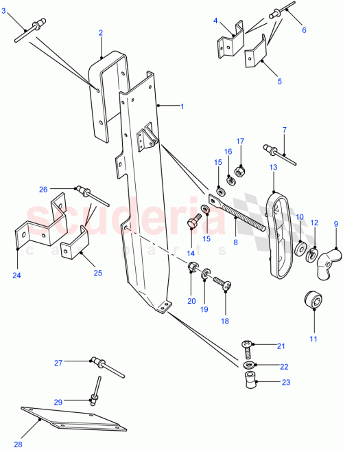 Part Diagram for Land Rover MTC1584