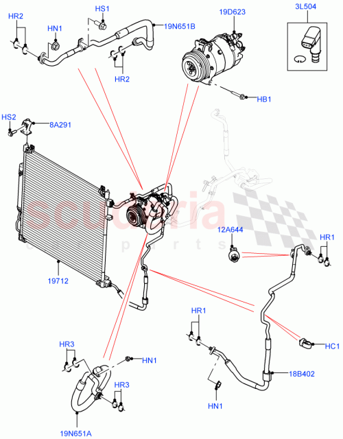 Part Diagram for Land Rover LR093455