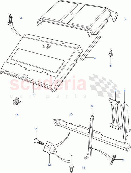 Part Diagram for Land Rover MWC9832LUH