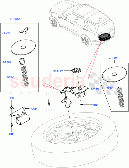 Part Diagram for Land Rover LR110330