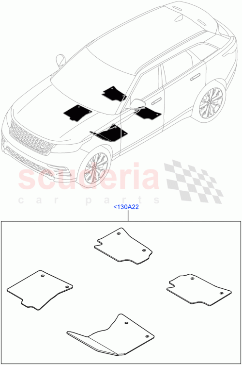 Part Diagram for Land Rover LR163964