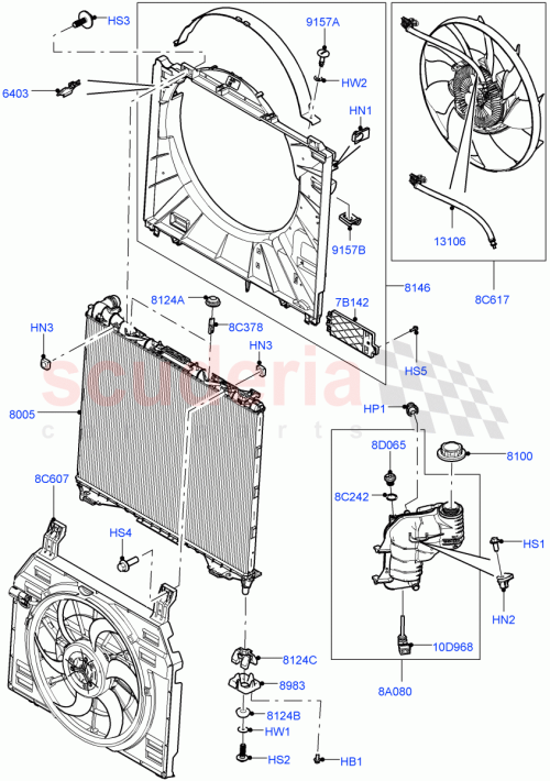 Part Diagram for Land Rover LR152851
