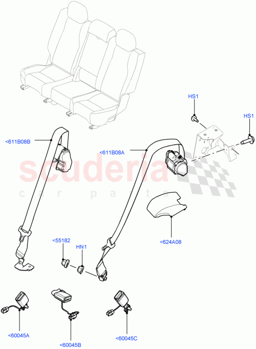 Part Diagram for Land Rover LR112818
