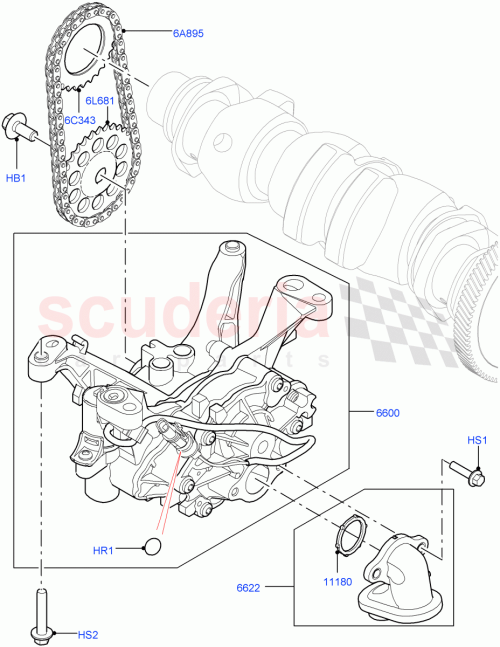 Part Diagram for Land Rover LR125374
