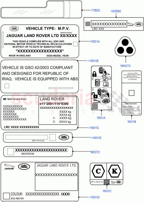 Part Diagram for Land Rover LR162017