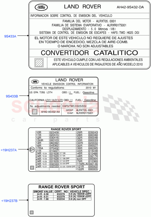 Part Diagram for Land Rover LR040764