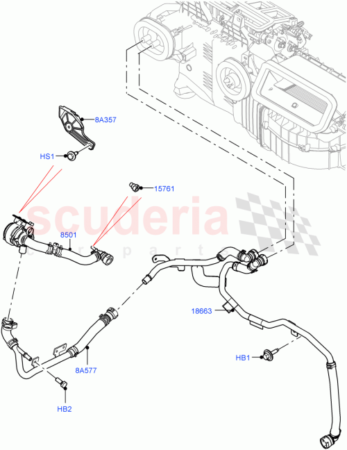 Part Diagram for Land Rover LR161091