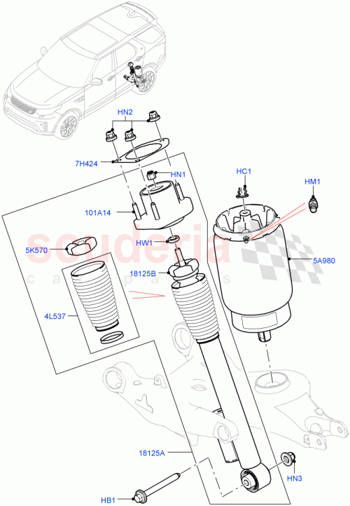 Part Diagram for Land Rover LR161342