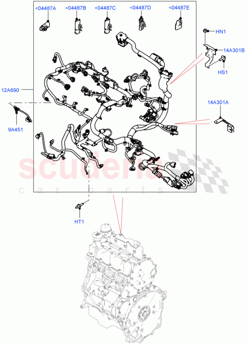 Part Diagram for Land Rover LR123787