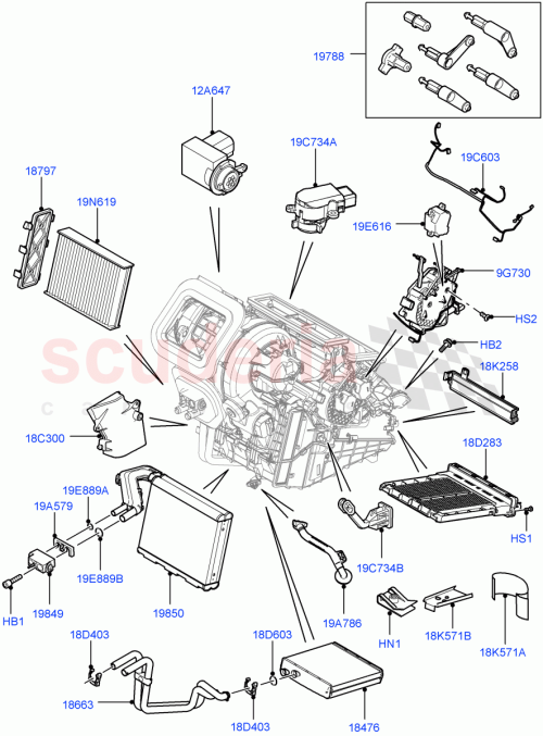 Part Diagram for Land Rover LR003485
