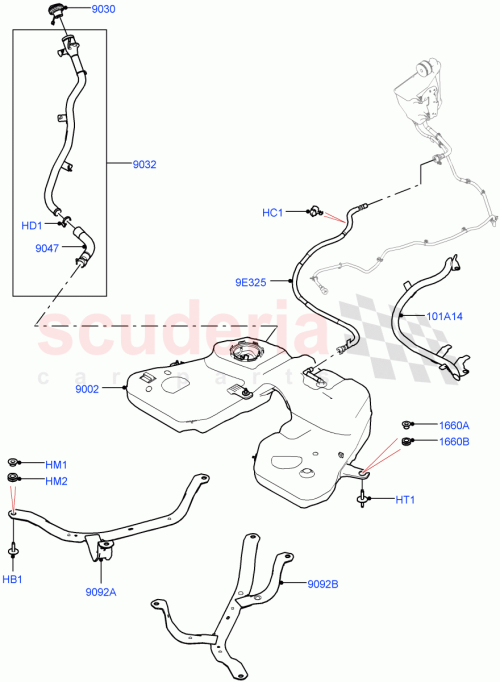 Part Diagram for Land Rover LR152240