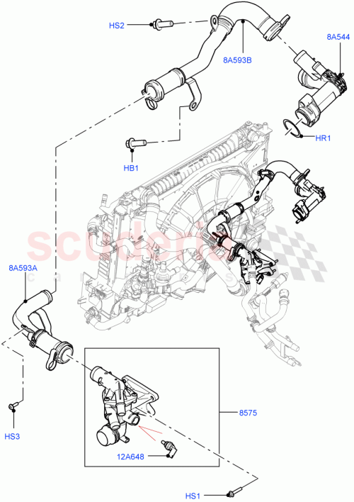 Part Diagram for Land Rover LR141043