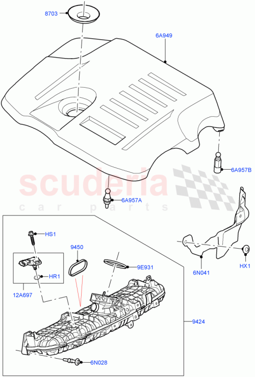 Part Diagram for Land Rover LR151707