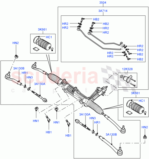 Part Diagram for Land Rover QJB500060