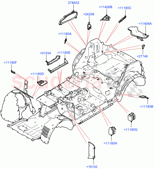 Part Diagram for Land Rover LR155534
