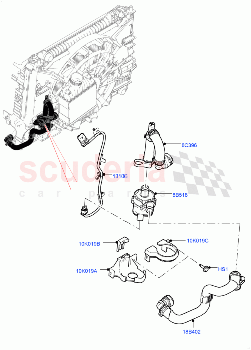 Part Diagram for Land Rover LR144709