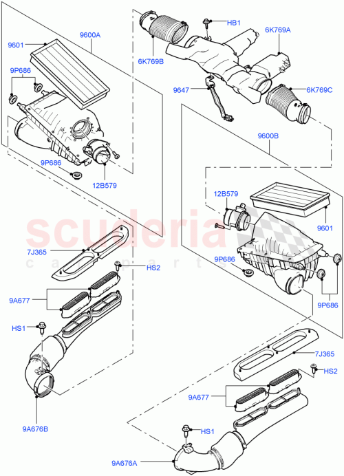 Part Diagram for Land Rover LR035727