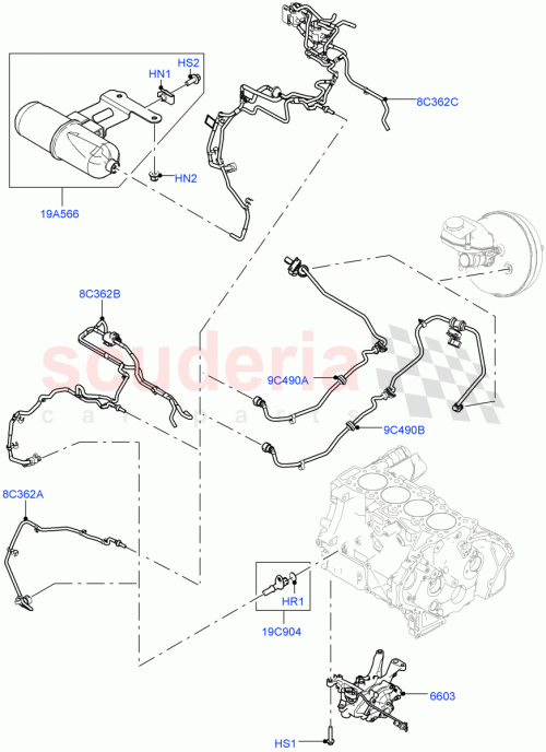Part Diagram for Land Rover LR092850