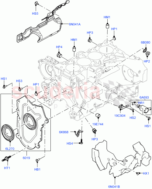 Part Diagram for Land Rover LR141337