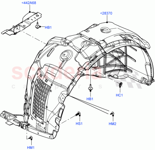 Part Diagram for Land Rover LR174244