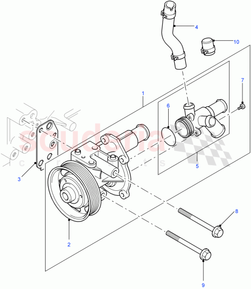 Part Diagram for Land Rover LR004389