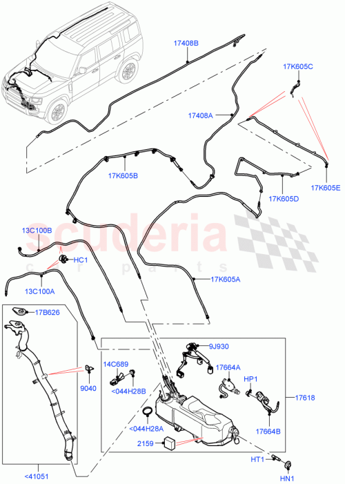 Part Diagram for Land Rover LR167026