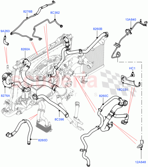 Part Diagram for Land Rover LR112656