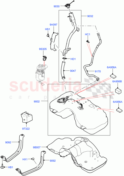 Part Diagram for Land Rover LR115323