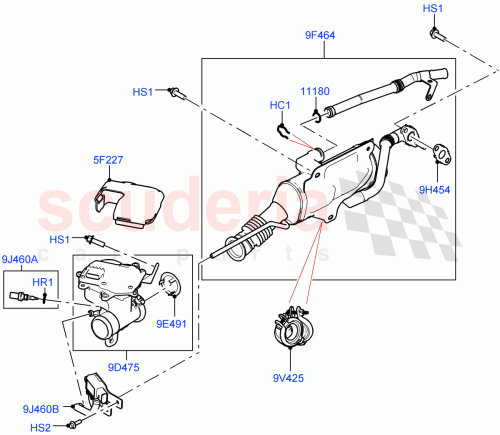 Part Diagram for Land Rover LR140199