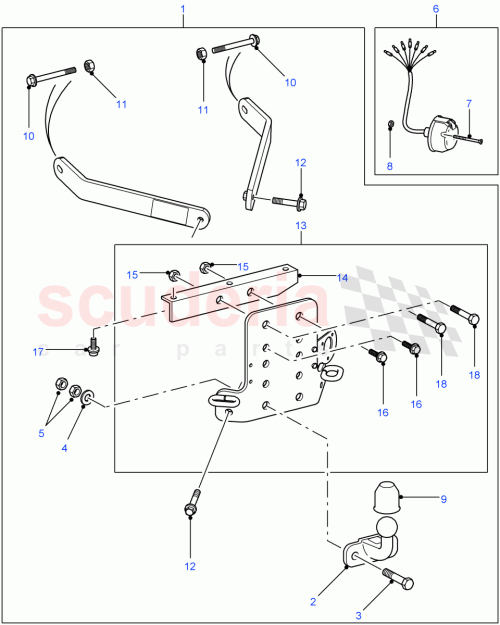 Part Diagram for Land Rover FY110046