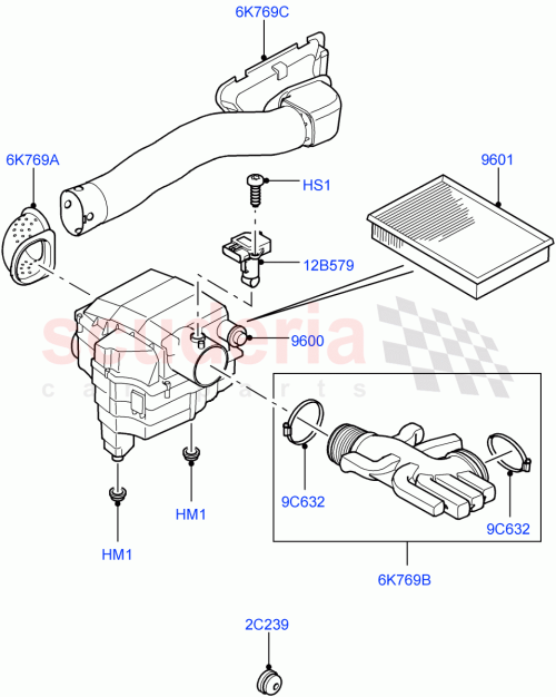 Part Diagram for Land Rover LR005191