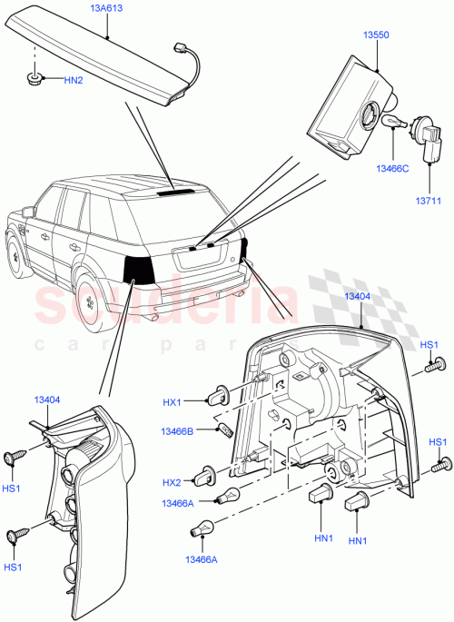 Part Diagram for Land Rover LR030229