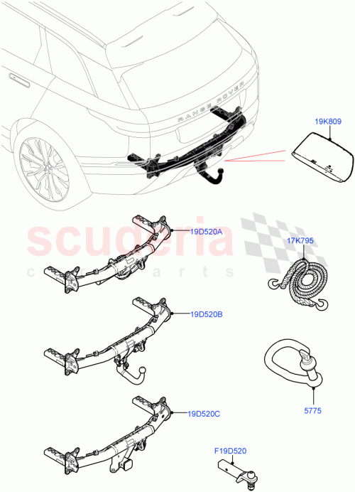 Part Diagram for Land Rover VPLYT0200