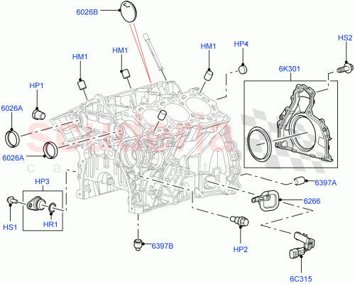 Part Diagram for Land Rover LR023119
