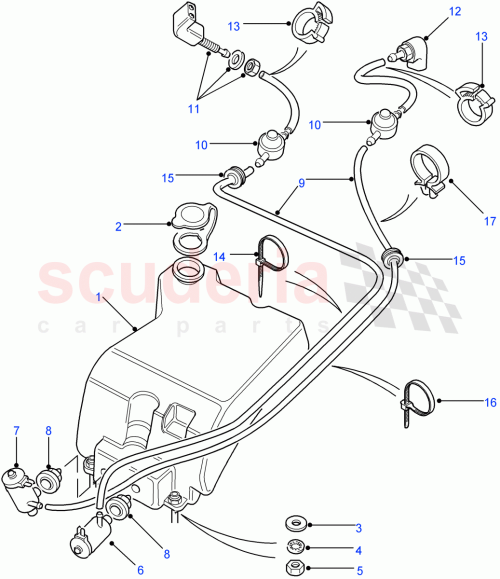 Part Diagram for Land Rover AMR6676