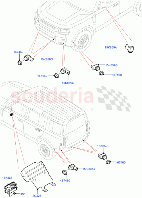 Part Diagram for Land Rover LR137887