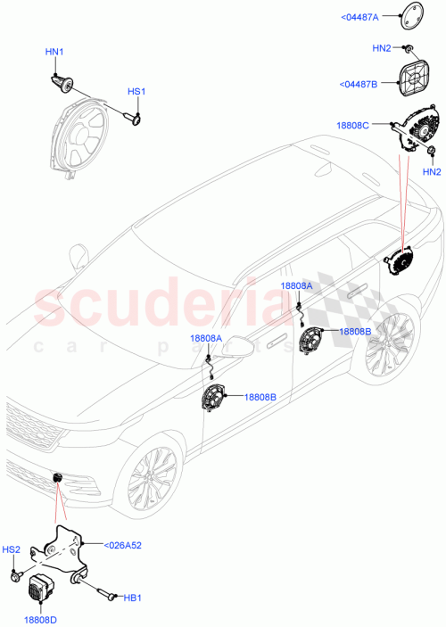 Part Diagram for Land Rover LR091170